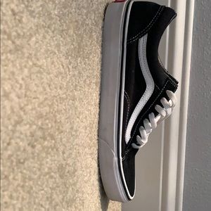 Vans Old Skool Skate Shoe-Black